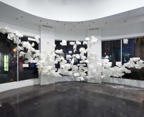 ArtCenter South Florida, Laura Vinci Untitled (from the series Papeis Avulsos), 2014, Installation View