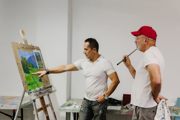 Oolite Arts Painting Class, Pablo Contrisciani