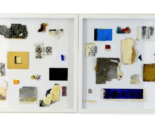 Yanira Collado - Untitled (dyptyque), 24inX60 in, mixed media, 2010- 2019