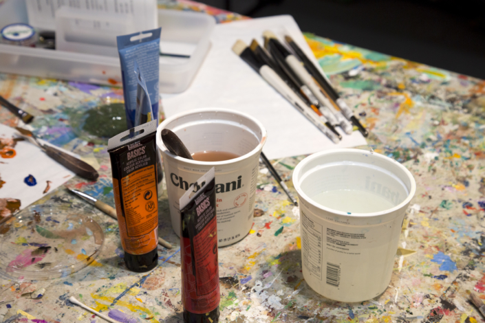 Painting with Acrylics Painting tools