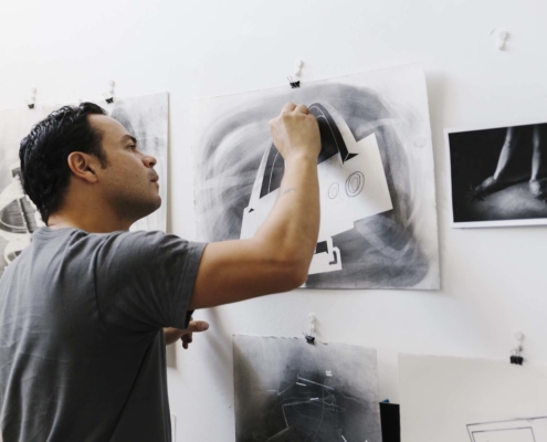 Resident artist Gonzalo Fuenmayor
