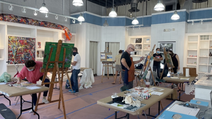 In person painting