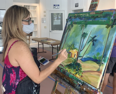 In Studio Painting with Acrylic or oil
