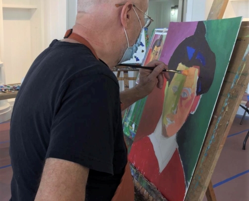 Portrait Painting in Acrylics