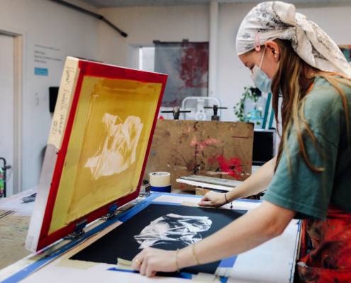 Screen Printing on paper