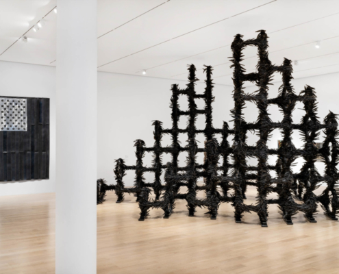 Chakaia Booker and Dalton Gata at ICA Miami