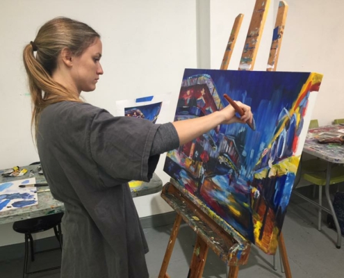 Urban Landscape painting
