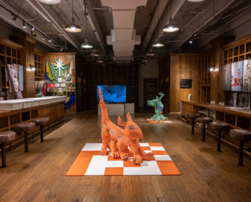Installation view of The Symbiotic Shore