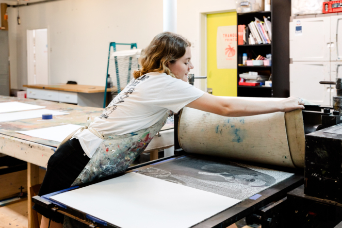 Printmaking process Printmaking process