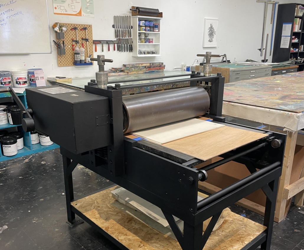 Drypoint Etching on Plexiglass Oolite Arts