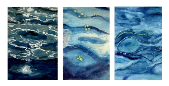 10 Messages from water 2022 6x9 watercolor on paper