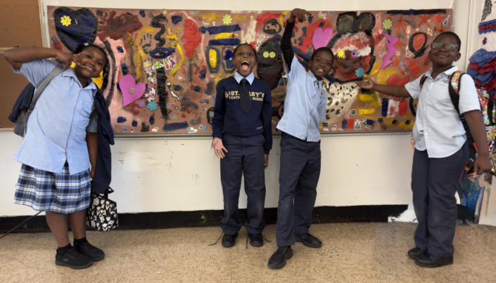Students enjoying Art After School at Oolite Arts