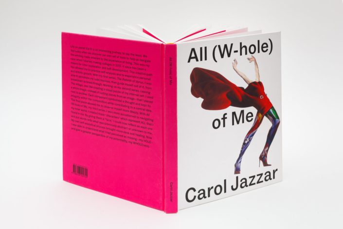 Carol Jazzar All W hole of Me combining collages and texts published in 2023