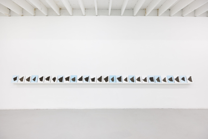 Marisa Telleria 08 Des tierra 2025 american soil acrylic paint on canvas 26ft x 8in deep