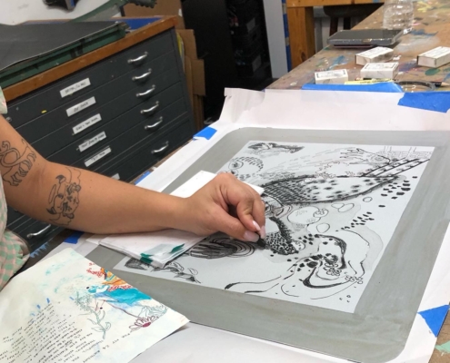 Litho on Zinc plate