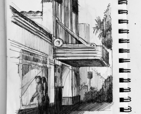Urban Sketching Colony Theater