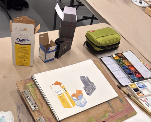 Painting with Water based media