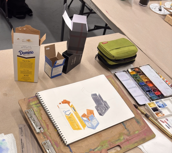 Painting with Water based media