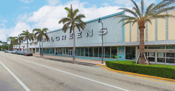 Walgreens at Collins Stock Photo