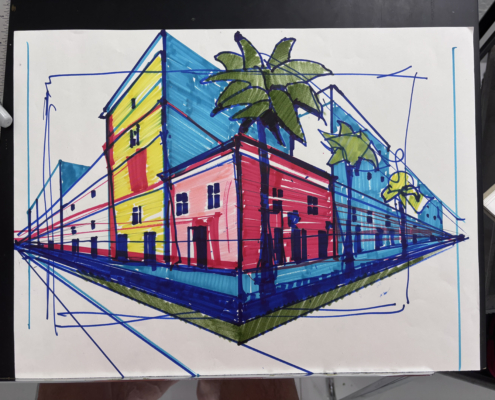 Urban Sketching piece