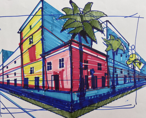 Urban Sketching piece