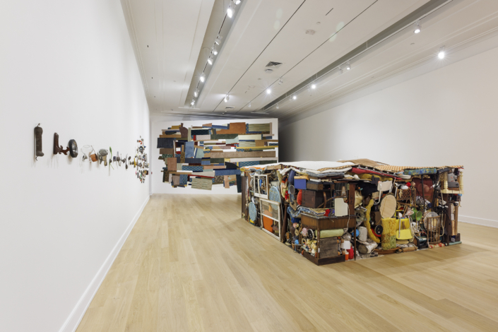 BetweenTheMundaneAndTheMiraculous InstallationShot2 SoloShow FoundCollectedDonatedObjects KerryPhillips