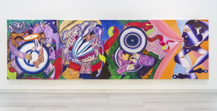 More Americans than Gringos 2017 72x240in Oil on canvas Jose Delgado Zuniga More Americans than Gringos 2017 72x240in Oil on canvas Jose Delgado Zuniga