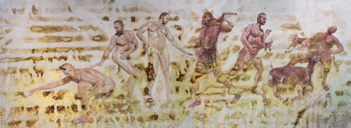 Cortejo 2025 90x288in AcrylicOnCanvas MaikelDominguez