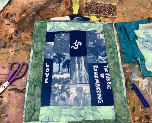 Quilting Cyanotype