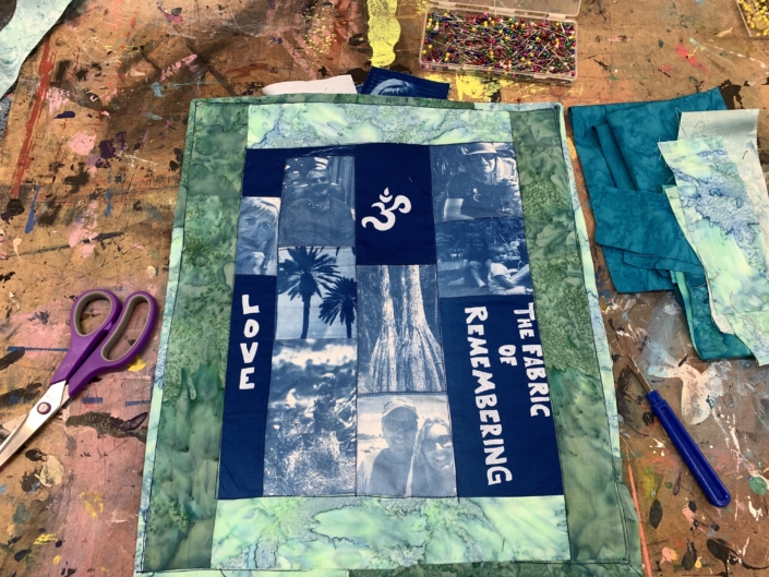 Quilting Cyanotype Quilting Cyanotype