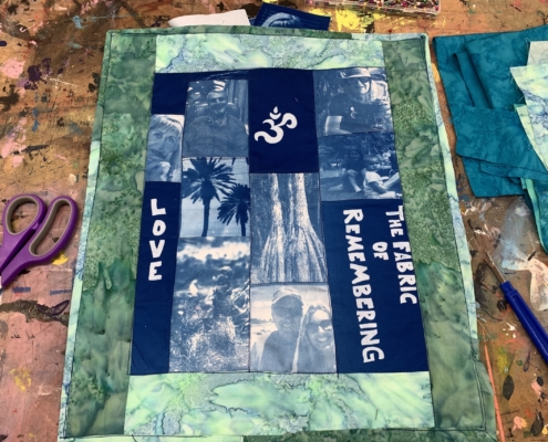 Quilting Cyanotype