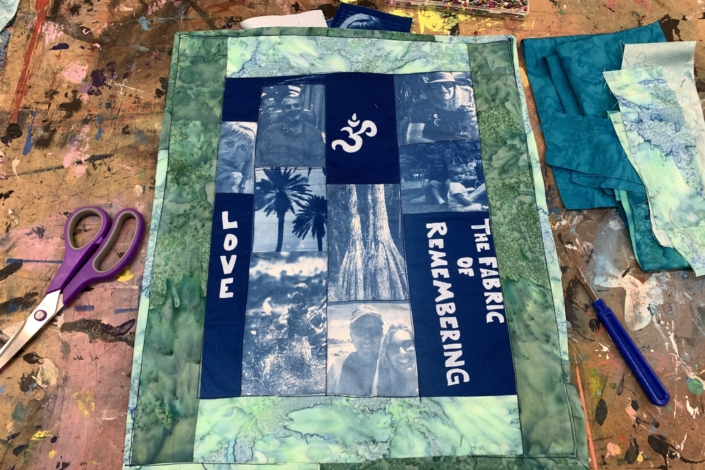 Quilting Cyanotype