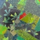 Painting with Fabric Collage on Canvas (1)