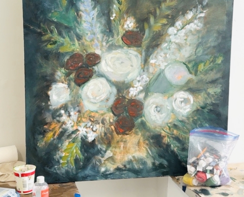 Impressionist Flower Painting