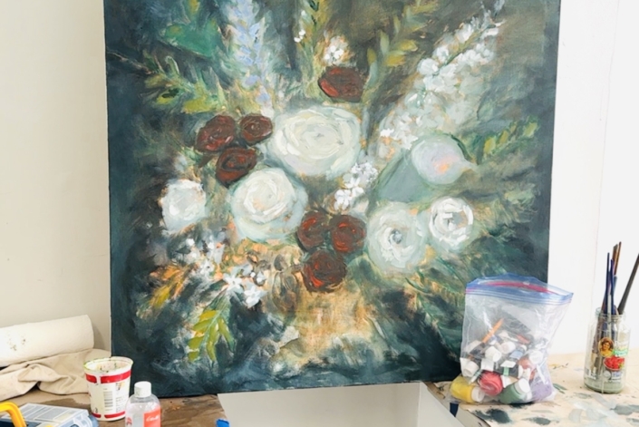 Impressionist Flower Painting