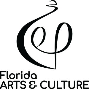 florida arts and culture logo black vertical square