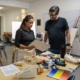 Painting class Raul and student in 100